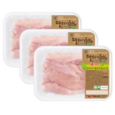 마니커 닭터의자연 국내산 무항생제 냉장 닭안심, 350g, 3개