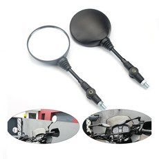 바이크 폴딩 사이드미러 백미러 10mm 후사경 각도조절 범용, 10mm접이식백미러(낱개), 1개
