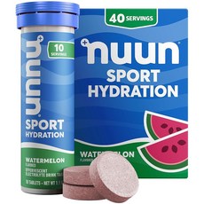Nuun 스포츠: 전해질 음료 정제 딸기 레모네이드 튜브 4개 (40회분) 220065, 40 Count (Pack of 1), 40 Count (Pack of 1)