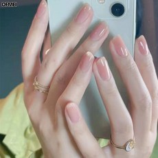 DFMEI 裸色系美甲指甲油免烤快乾防水持久不掉色不撕拉夏季顯白, 1個, 1g, 冰透奶咖:如圖