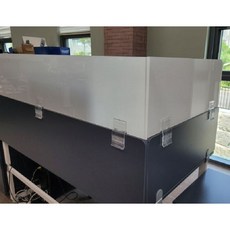 아크릴불투명칸막이(높이 250 아크릴두께5T)클램프 세트 아크릴가림막 불투명가림막 파티션상부연장확장 길이추가 측면연장, 클랩프 15(13mm~17mm), L500 H250