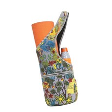 INDIAN CRAFT CASTLE 요가 매트 가방 요가 체육관 가방 토트백 멀티 포켓 포함 여성용 남성용 캔버스 요가 매트 캐리어 필라테스 여행 운동 사무실, Multi grey