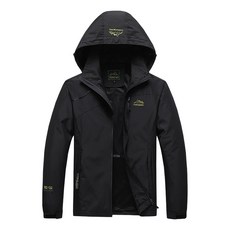 大尺碼衝鋒外套 男士防風防水加絨連帽外套 登山戶外工作外套