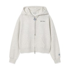 와키윌리 WACKY WILLY 우먼스 타이포 로고 크롭 후드집업 오트밀 554540, S