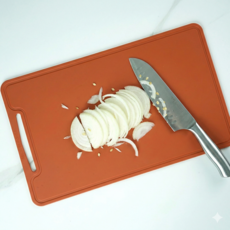 소노리떼 국산 실리콘 도마 파스텔 살균 열탕소독, 캐러멜, 1개