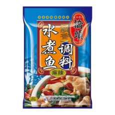 橋頭麻辣鍋重慶調味料組合 火鍋 酸菜魚 青花椒魚 重慶小麵 水煮肉片 多種風味調料, 1個, 橋頭 【麻辣】水煮魚調料200g, 200g