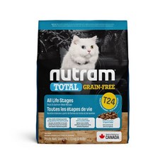 Nutram 紐頓 T24 無穀全能鮭魚鱒魚貓飼料, 1個