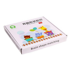 【現貨】A06木製配配看 育腦形狀配對 親子桌遊 兒童配對遊戲 木製配對玩具 送沙漏計時, 詳見包裝