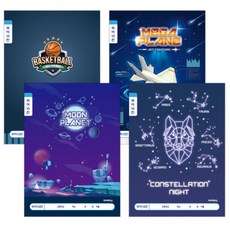 아이비스 초등1-2 남아용 10칸 국어노트 24매 제본형 학생필기노트, 랜덤1개