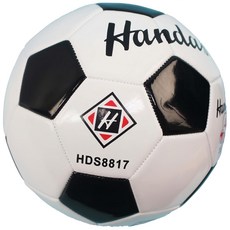 HANDAS 4號足球 S4 PVC車縫足球(五角黑格) 標準4號足球 青少年兒童訓練比賽用, 橘色,黑色,白色, 1個, HDS8817