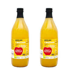 아세토미오 사과식초 유기농 천연 발효식초 애사비 애플사이다비니거, 2개, 1L