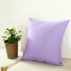 블랙 화이트 그레이 쿠션 커버 솔리드 캔디 컬러 베개 장식, 45x45cm, 11 light purple