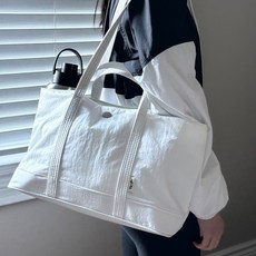 더알리 몰리백 고밀도 프리미엄 나일론 기저귀 가방 + 파우치, 아이보리