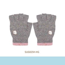 體溫魔術師丨MIT台灣製 角落生物正版授權 成人彩點刺繡半指手套 冬季保暖手套, 白熊, 1個