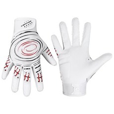 AIGEVTURE 야구 배팅 장갑 성인 청소년 소프트볼 남성 여성 블랙 미디엄 450458, 화이트와 레드