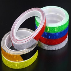 아펠 반사 테이프 pvc 1cm x 8M 오토바이반사테이프, 화이트+레드