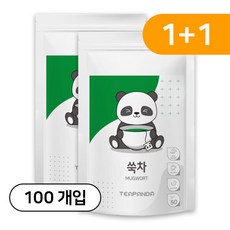 티판다 쑥차 친환경 삼각티백, 3개, 100개입, 1g
