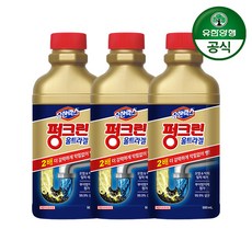 펑크린 울트라겔 배수구 세정제, 500ml, 3개