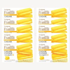 달곰프란찌 부드러운샌드쿠키 치즈크림쿠키 10개 reo+294VR, 58g