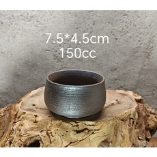 日本回流 老岩泥 手拉胚 主人杯 尺寸7.5*4.5cm 容量150cc, 商品主圖, 1個