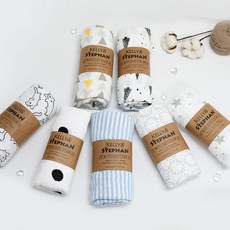 켈리앤스테판 부드러운 거즈블랭킷 빅사이즈 120 X 120cm 오가닉면100% 이중거즈 여름이불, 05_트라이앵글