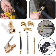 8mm 원터치 에어척 밸브 공기 주입 호스 샤오미 에어 펌프 집게 연장 각도 노즐 슈레더 어답터, 1.이지 노즐 기본형], 1개