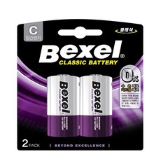 벡셀 망간 C형 건전지 카드형, 10개, 2개입