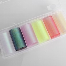 백억언니 매쉬 오로라 필름 유리네일 홀로그램 패브릭 망사네일, 1개, D타입 (G164)