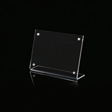 자석 아크릴 꽂이 L자형 미니 스탠드 9x6cm 가로, 상세 참조