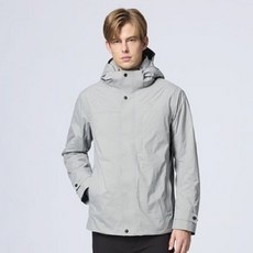 【荒野 WildLand】男 Polartec 中空輕量極暖防水外套 防風防潑連帽保暖夾克