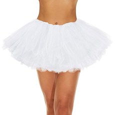 여성용 잔도 투투 엘라스틱 5겹 퍼피 툴 댄스 스커트 할로윈 코스튬 코스프레 파티 러닝