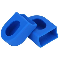 HASSNS MTB 크랭크 보호대 자전거 캔들 Pe 용 통합 셋 암 산악 연결로드 실리콘 슬리브, 04 a pair of blue, 1개