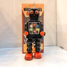 伍拾錢 發條鐵皮玩具 機器人隊長 齒輪機器人 復古懷舊老玩具 送禮 收藏 交換禮物 聖誕禮物 生日禮物, 1個