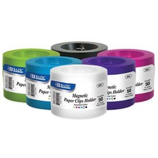 [쿠팡단독 미국BAZIC문구] 241 자석 클립 홀더 세트, 1개, 화이트