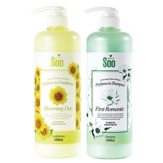 퍼퓸 퍼스트로맨틱 샴푸 1000ml&블루밍데이 린스 1000ml, 1개, 1L