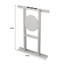 【椿嶼】壁掛臺球桿架球桿架臺球公桿架球桿放置架桌球桿架高端臺球公桿架, 銀色6桿, 1個