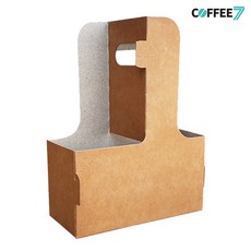 커피세븐 (컵캐리어)2구 튼튼 합지캐리어-200개/1박스, 200개입, 1세트