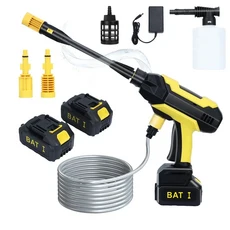 150W 무선 고압 세척기 10-20BAR 자동차 및 정원용 효율적인 휴대용 전기 스프레이 건, 01 US Plug