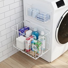 하루꿈 무타공 마그네틱 접이식 세탁바구니 욕실용 빨래바구니 옷 수납 햄퍼 수건보관함