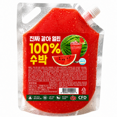 진짜 갈아 얼린 100% 수박주스 1L, 3개