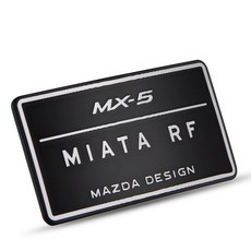 알루미늄 3D 스티커 디자인 로고 자동차 수리 액세서리 인테리어 장식 Mazda MX5 RF ND, 1 PCS, 1개