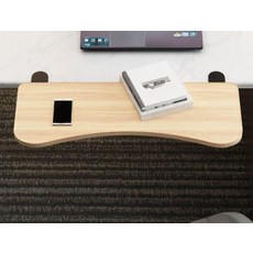 책상 테이블 연장 손목 선반 호두 키보드트레이 팔걸이 52x24cm 월넛, 52x24cm 블랙