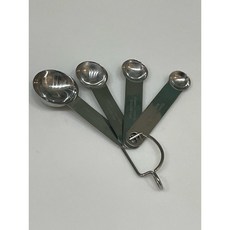 【304不鏽鋼/清楚標示】量勺 四件組 測量勺 不銹鋼勺 調味勺 酵母勺子 烘焙 咖啡豆勺 糖勺 鹽勺 小湯匙, 1個