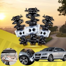 아우디 A3(8P)(03~12) 차량용 우레탄 쇼바 완충기 좌우 세트, 전륜좌우