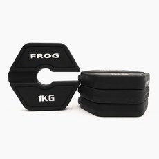 체인지 원판 서포터 1kg I 바벨원판 저중량 중량원판, 블랙, 1개