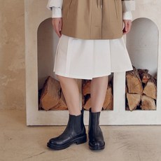 [정품아닐시3배보상] 커스텀에이드 우먼 4.5cm 라운드토 첼시부츠 루시CW0072BK - BLACK