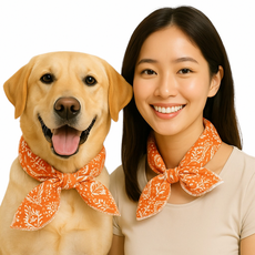 그램도그 강아지 쿨스카프 쿨링 넥쿨러, 2개, 오렌지