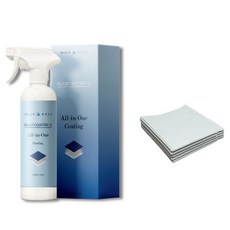 블랙홀 글라스 코팅큐 500ml 극세사 타월 2장 증정 발수 코팅 유리막 유리 세정제, 1개