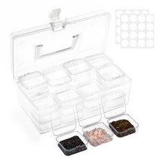 부즈푸 미니케이스 비즈 보관케이스, 32개, 투명