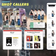 LNGSHOT SHOT CALLERS 角色鑰匙圈 (OHYUL/RYUL/WOOJIN/LOUIS版本) + Pre-Debut Era小卡, 娃專吳律, 迷你一專輯